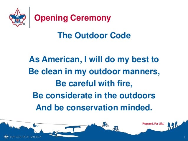Bsa scoutmaster personal-trg_2016-scott_kirklin picture regarding Outdoor Code Printable named Bsa scoutmaster unique-trg_2016-scott_kirklin